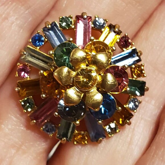 J. Crew Multi Color Crystal Earrings - Picture 5 of 6